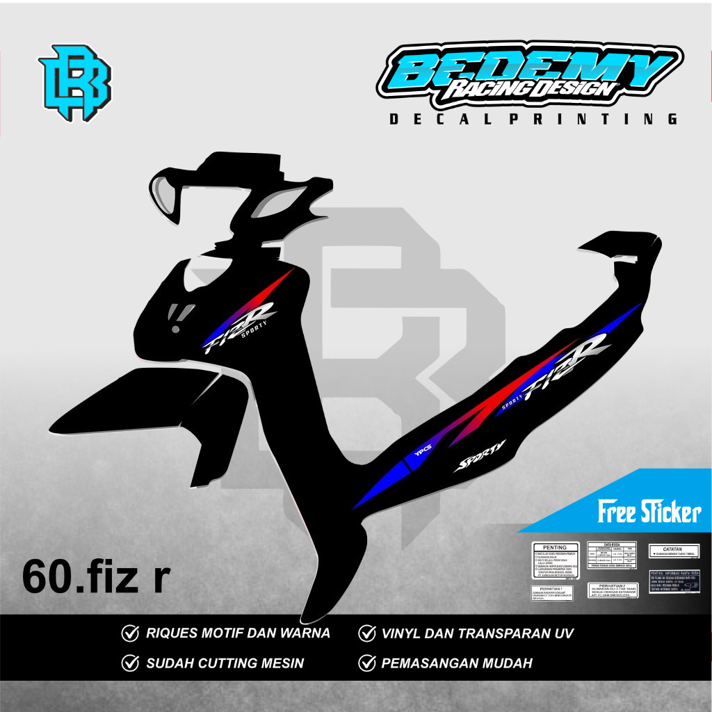 Jual STRIPING VARIASI FIZ R / STICKER LIST MOTOR YAMAHA FIZ R JADUL ...