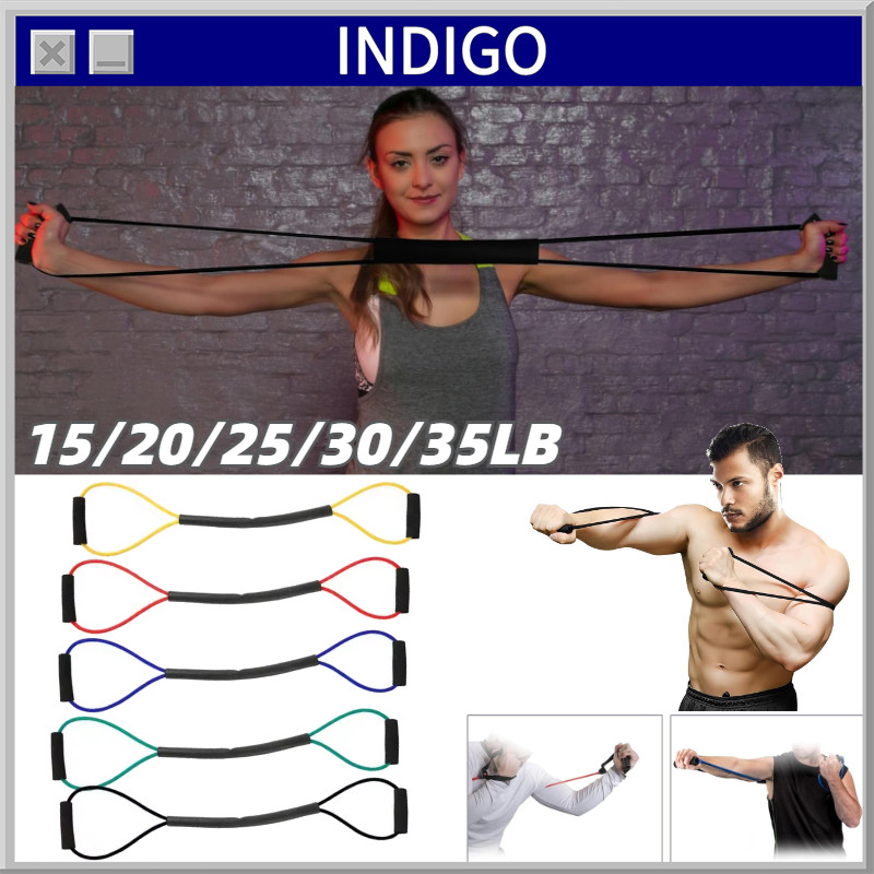 Jual 15/20/25/30/35LB Resistance band boxing Resistance band pull up ...