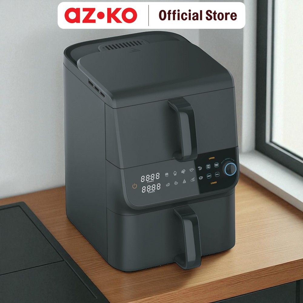 Jual AZKO Klaz 10 ltr Aero Air Fryer Dual Zone 1250 Watt - Hitam Alat ...