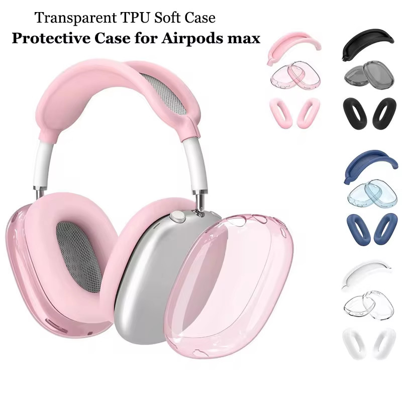 Jual 4 in 1 Silicone + TPU Clear Cover Case Shockproof Ear Pad Ear Cups ...