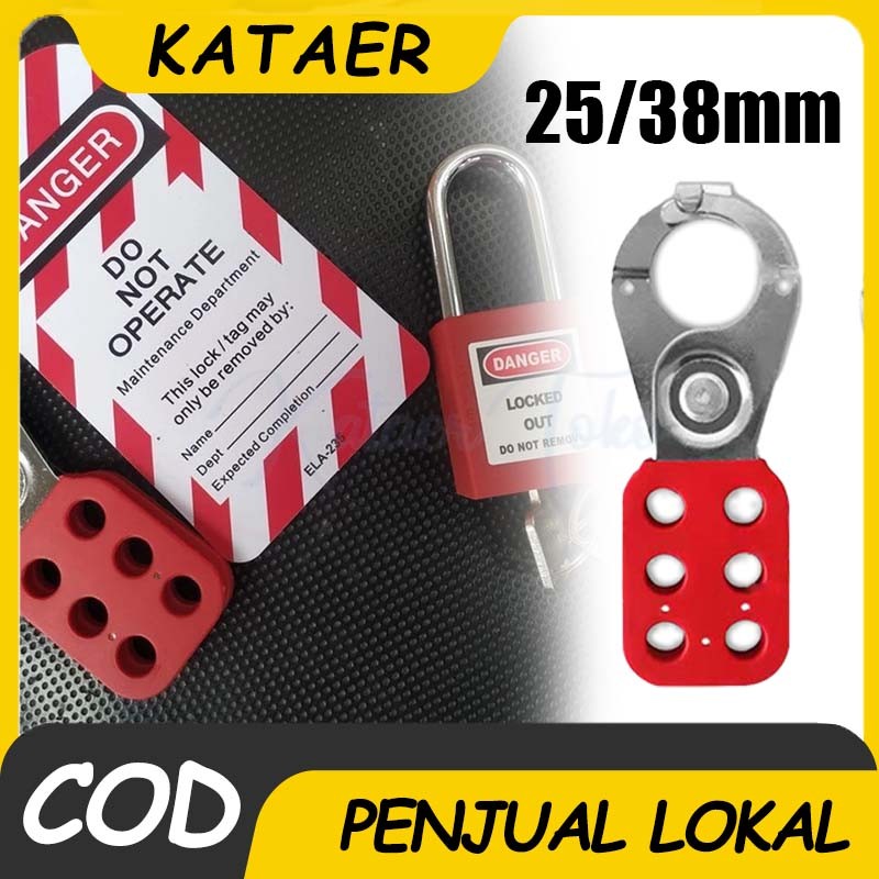 Jual 6 Hole Safety Lockout /38mm Steel Lockout Hasp/ 1.5Inch Safety ...