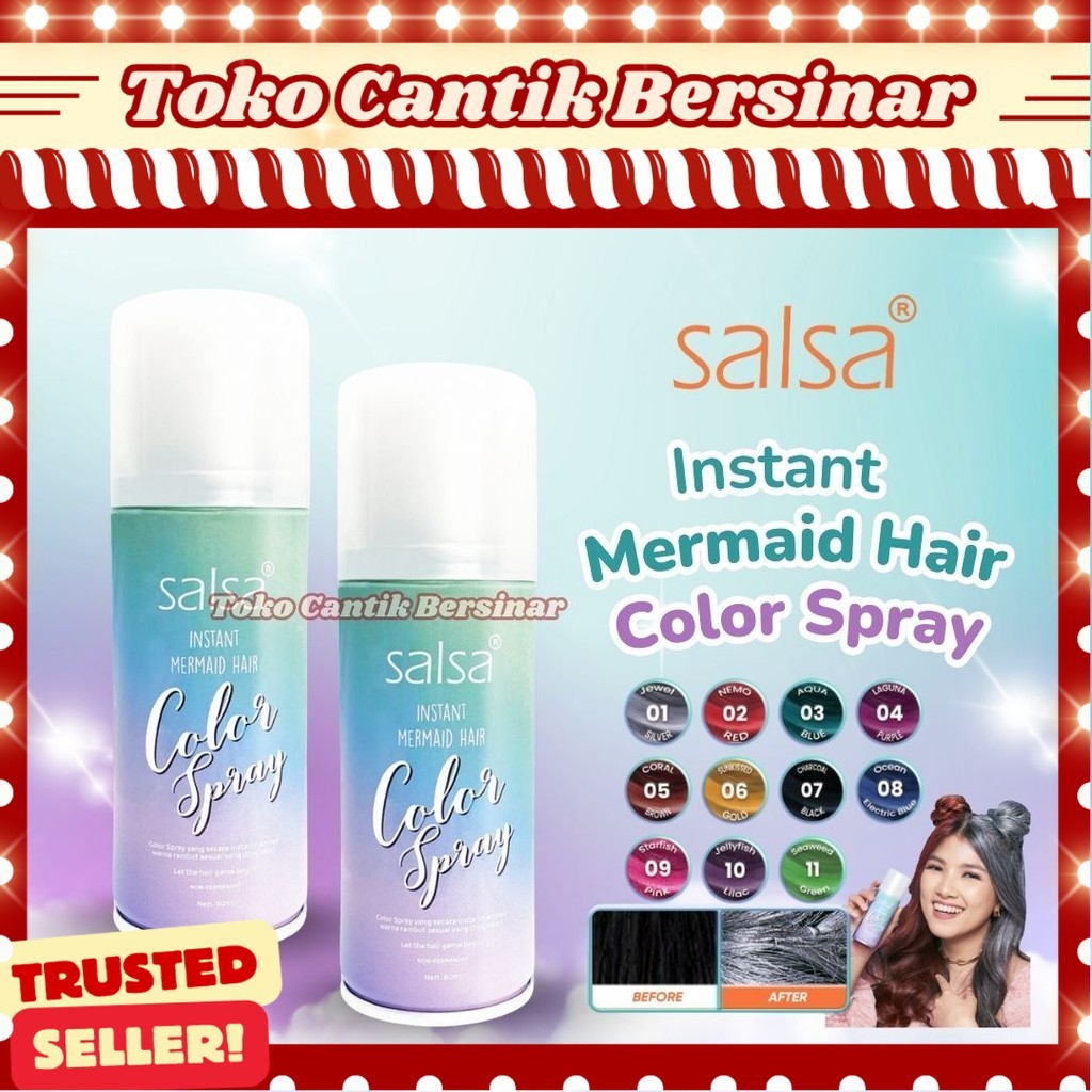 Jual SALSA Instant Mermaid Hair Color Spray - Semir Rambut Temporary ...