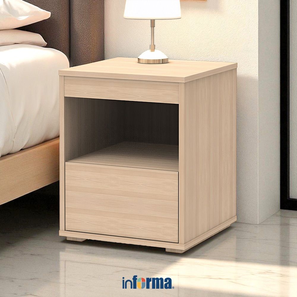 Jual Informa Rana Nakas - Cokelat Maple Bedside Table Meja Nightstand ...