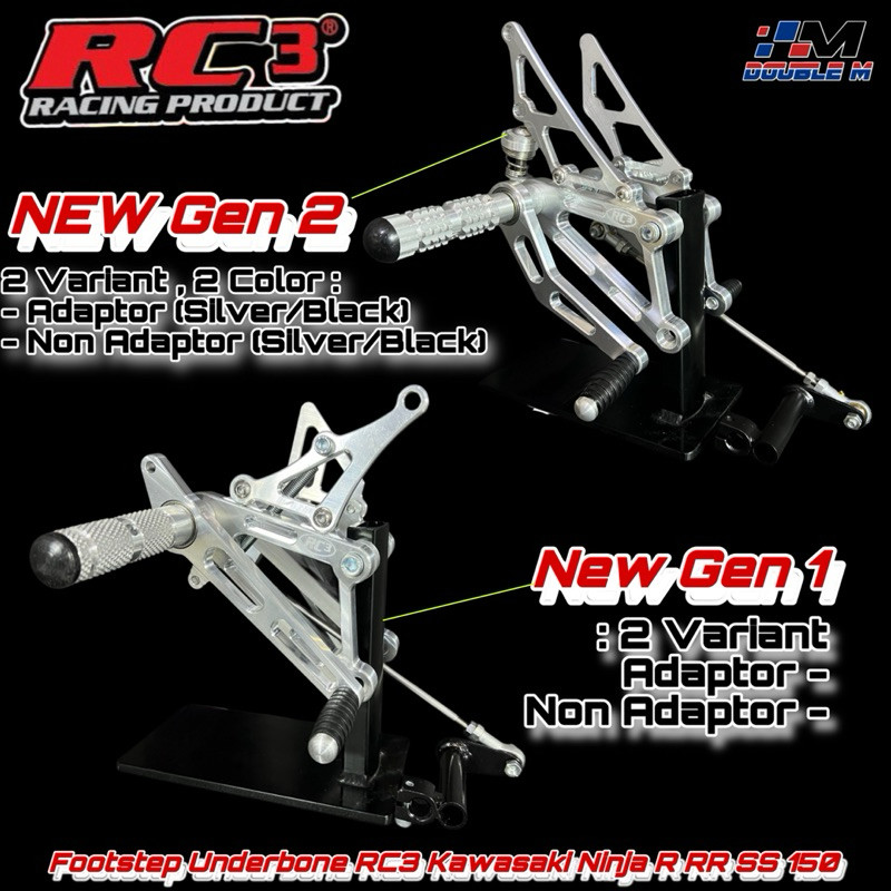 Jual Footstep Step Underbone RC3 Ninja R RR SS 150 New Model | Shopee ...