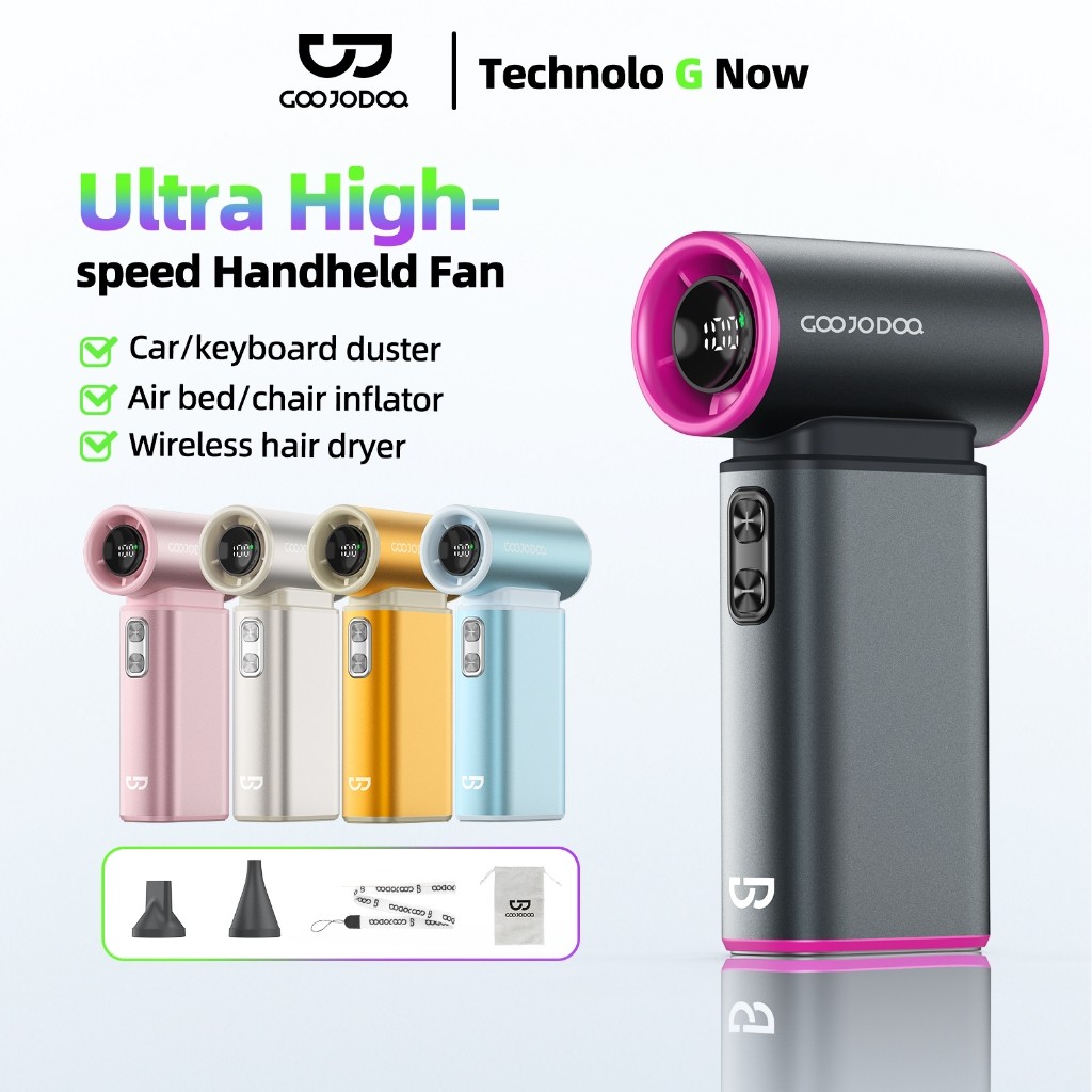 Jual Goojodoq GFS009 Ultra High Speed Kipas 6000mAh 3-in-1 Kipas Hapus ...