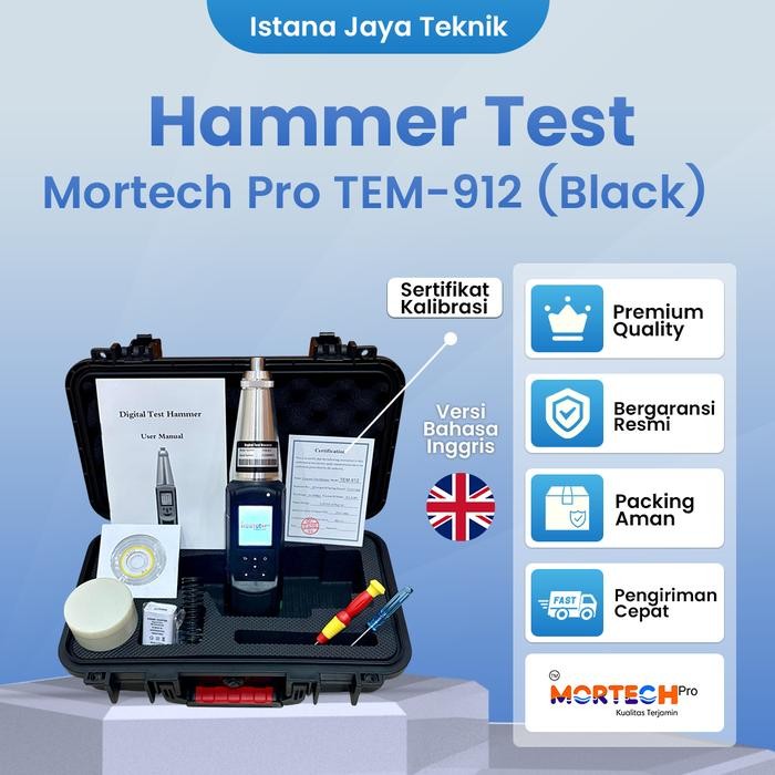 Jual Hammer Test Beton Digital TEM-912 | Alat Uji Beton Digital TEM-912 ...