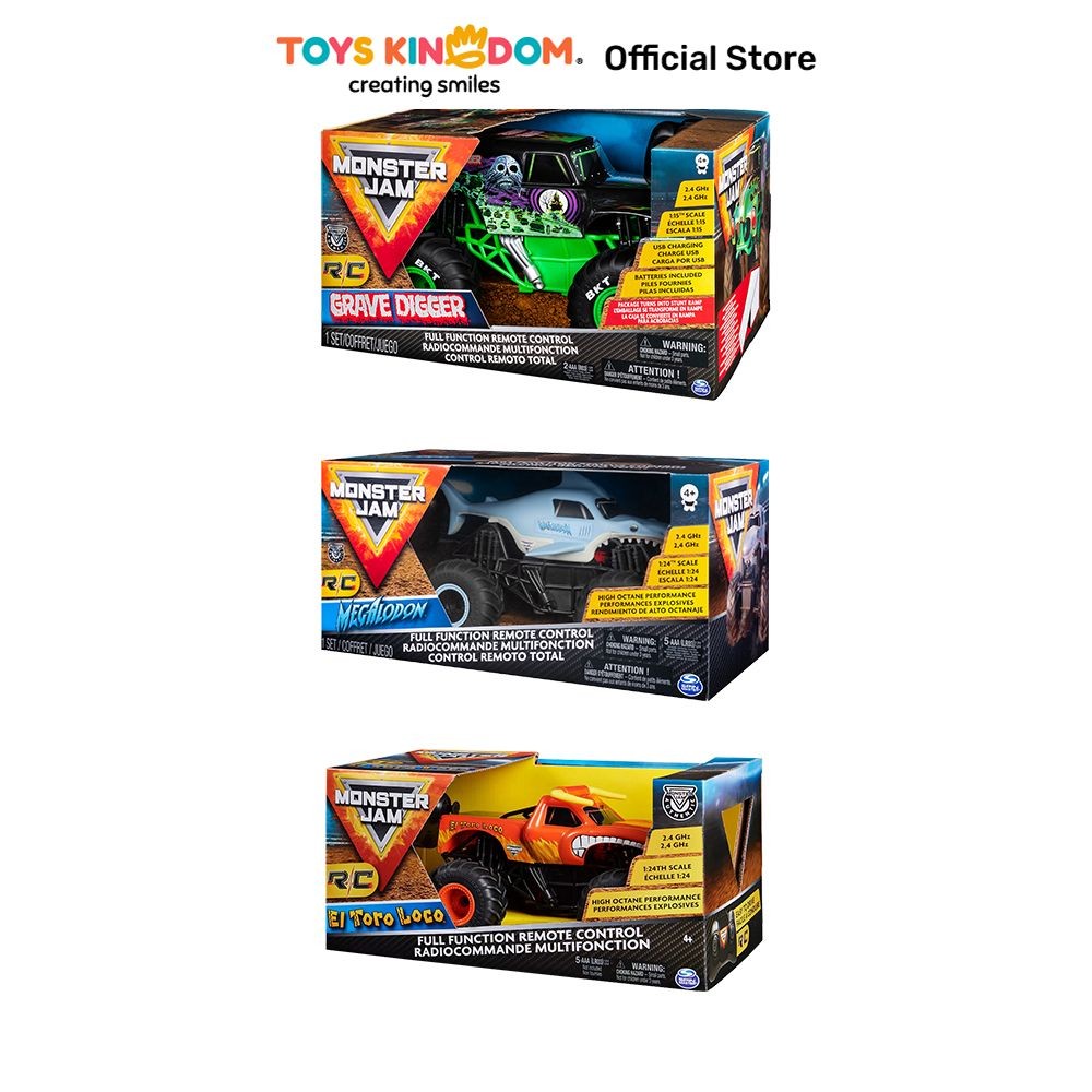 Jual Toys Kingdom Monster Jam Mobil Remote Control 1:15 Random Toys ...