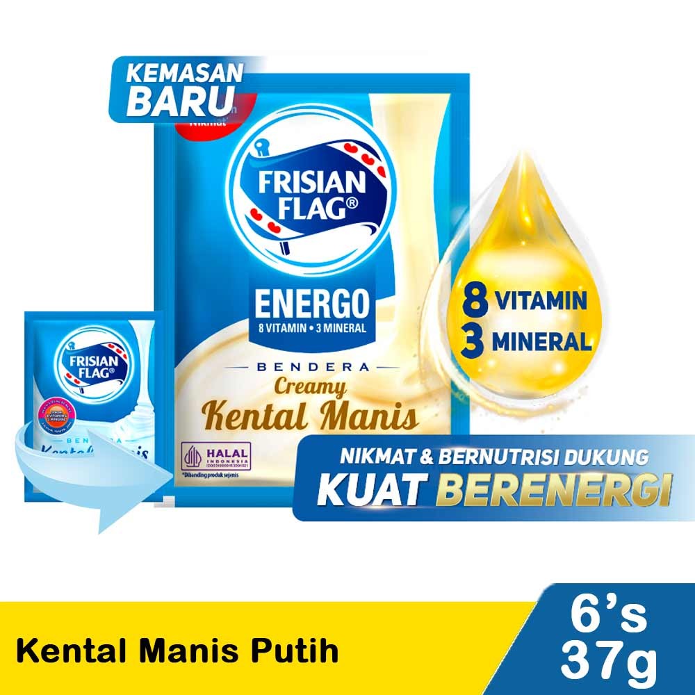 Jual FRISIAN FLAG KENTAL MANIS PUTIH 6x38/37g | Shopee Indonesia