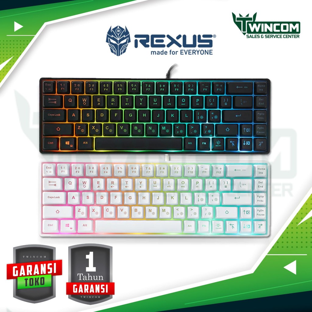 Jual Rexus Keyboard Gaming Mini Battlefire K68M RGB 68 Tombol | Shopee ...
