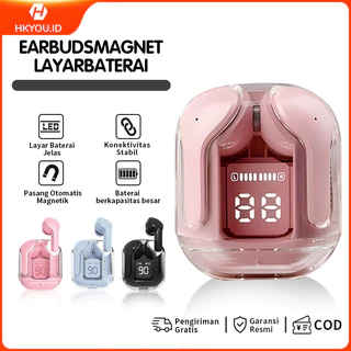 【COD】Headset Bluetooth TWS HK3 Headset Nirkabel Peredam Bising Cerdas Bodi Transparan Bluetooth 5.3 Super HIFI Bass Mikrofon Ganda Headset Sentuh