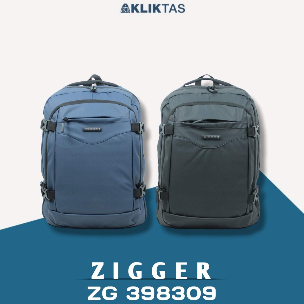 Jual Tas Ransel Laptop Zigger 398309 Backpack Sekolah Kerja Bahan Tahan ...