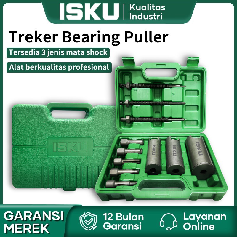 ISKU Bearing Puller Set 5 pcs - Disassembler set Treker Lepas Pembuka Bearing Laher Tutup Treker CVT