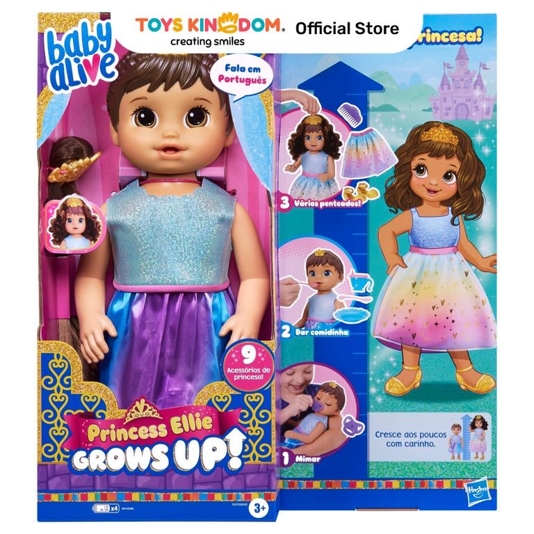 Jual Toys Kingdom Baby Alive Boneka Bayi Princess Ellie Grows Up Brown ...