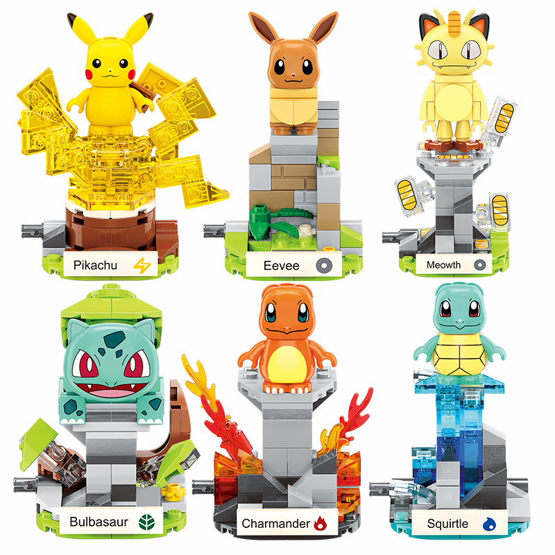 Jual Pokemon Mini Pikachu-Claw Crane Building Blocks Charizard Pikachu ...