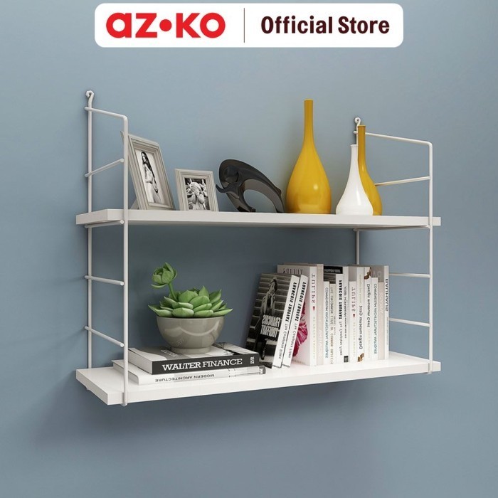 Jual AZKO Stora Rak Dinding 2 Tingkat - Putih Decorative Wall Shelf Rak ...