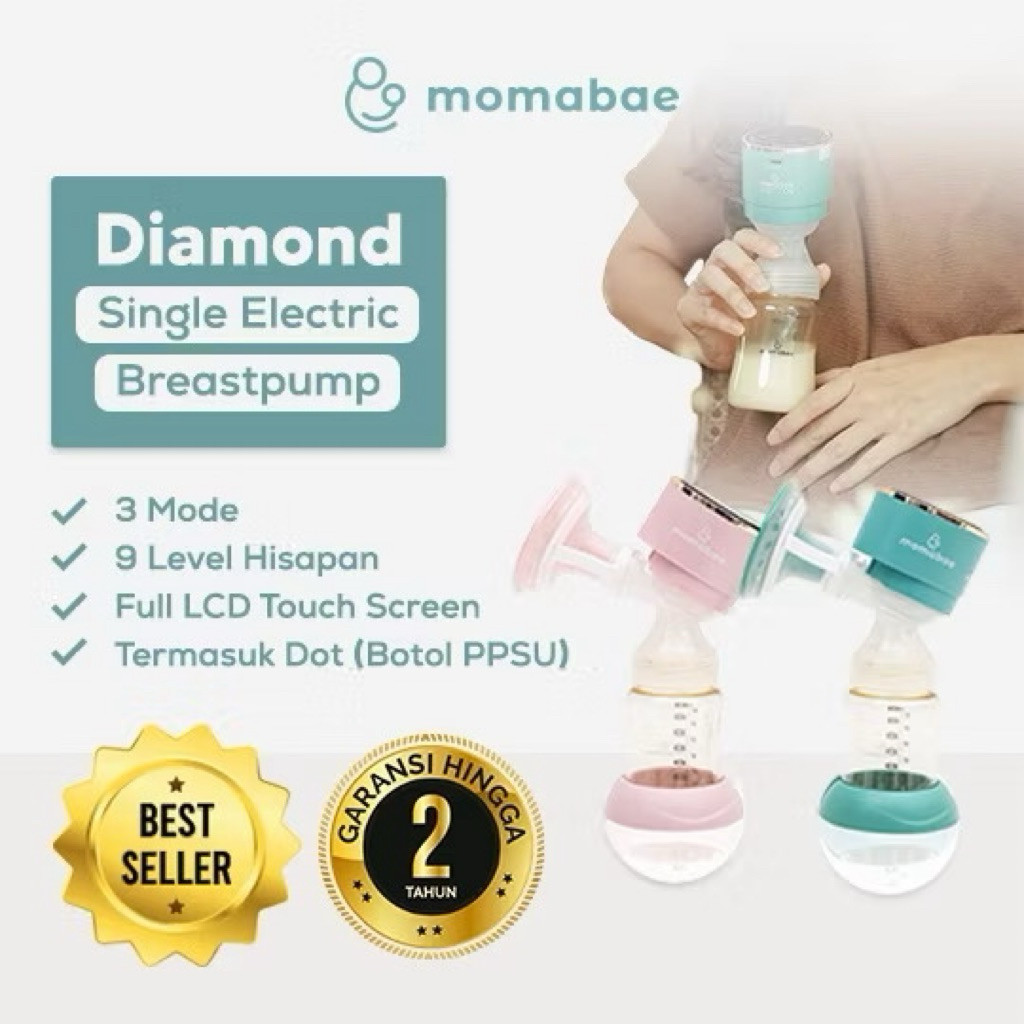 Jual Momabae Diamond Breastpump Rechargeable Tanpa Kabel - Momabae ...