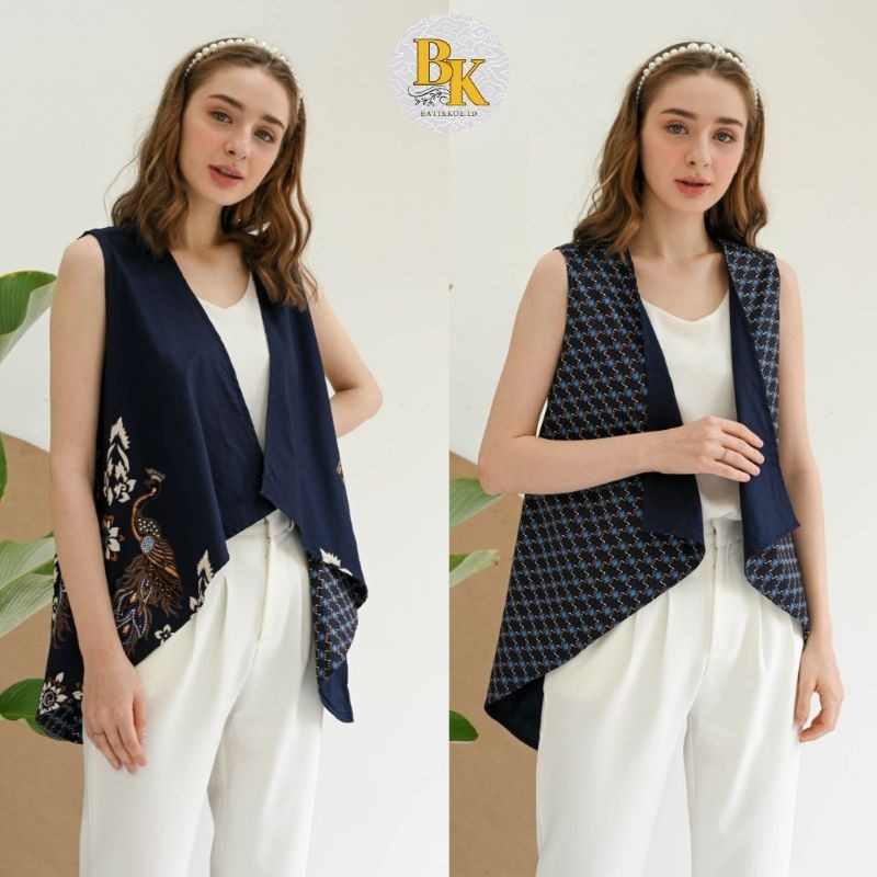 Jual JM 158 - Outer Batik Wanita / Rompi Batik Modern/Nuansa Batik ...