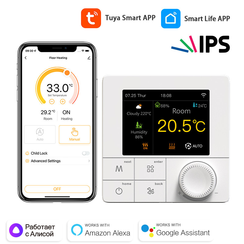 Jual Smart WiFi Temperature Remote Controller Tuya Thermostat Humity ...