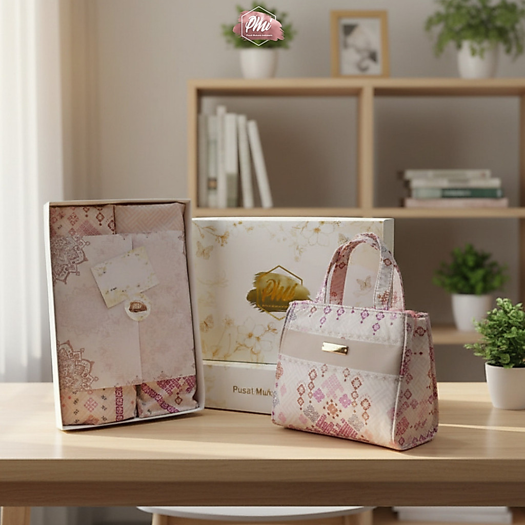 Pusat Mukena Indonesia – Set Hampers Mukena Premium Lebaran Wisuda, Seserahan