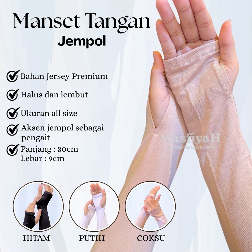 Jual MANSET TANGAN JEMPOL HANDSOCK JEMPOL MANSET TANGAN JEMPOL PUTIH ...