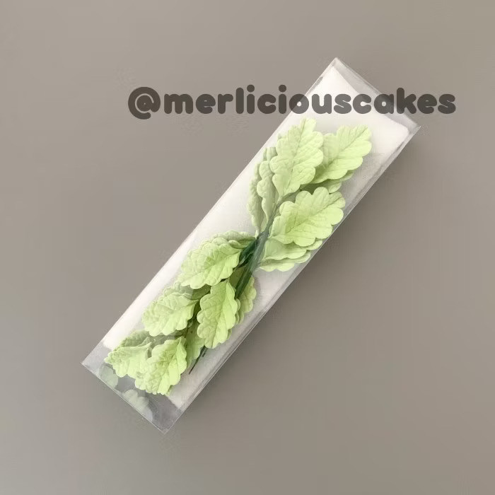Jual Rangkaian Daun Oak Leaf Gumpaste Flower Cake Kue Topper | Shopee ...