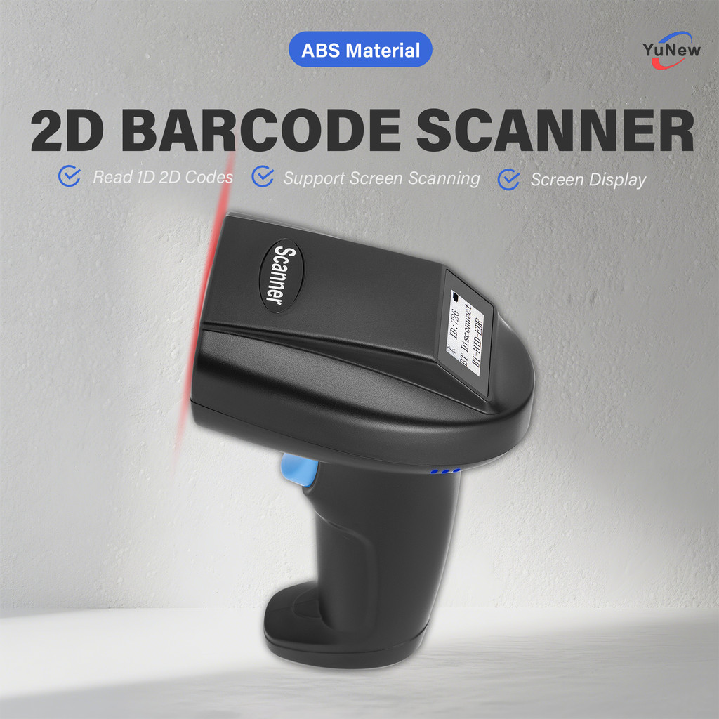 Jual Wireless BT V5.0 Handheld Barcode Scanner Long Distance 1D 2D QR ...