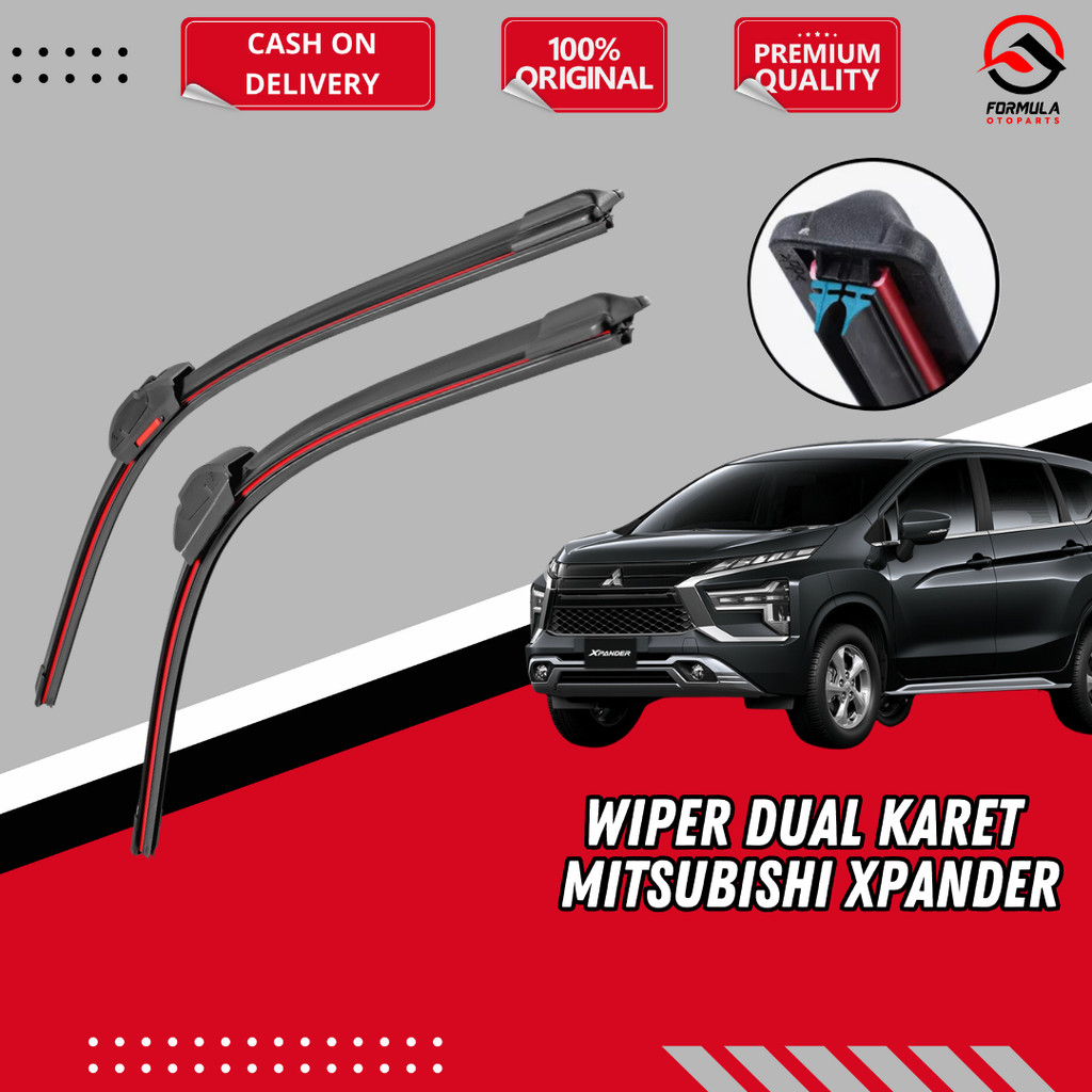 Jual Wiper Dual Blade - Mistsubishi Xpander - Wiper Mobil 2 Lapis Karet ...