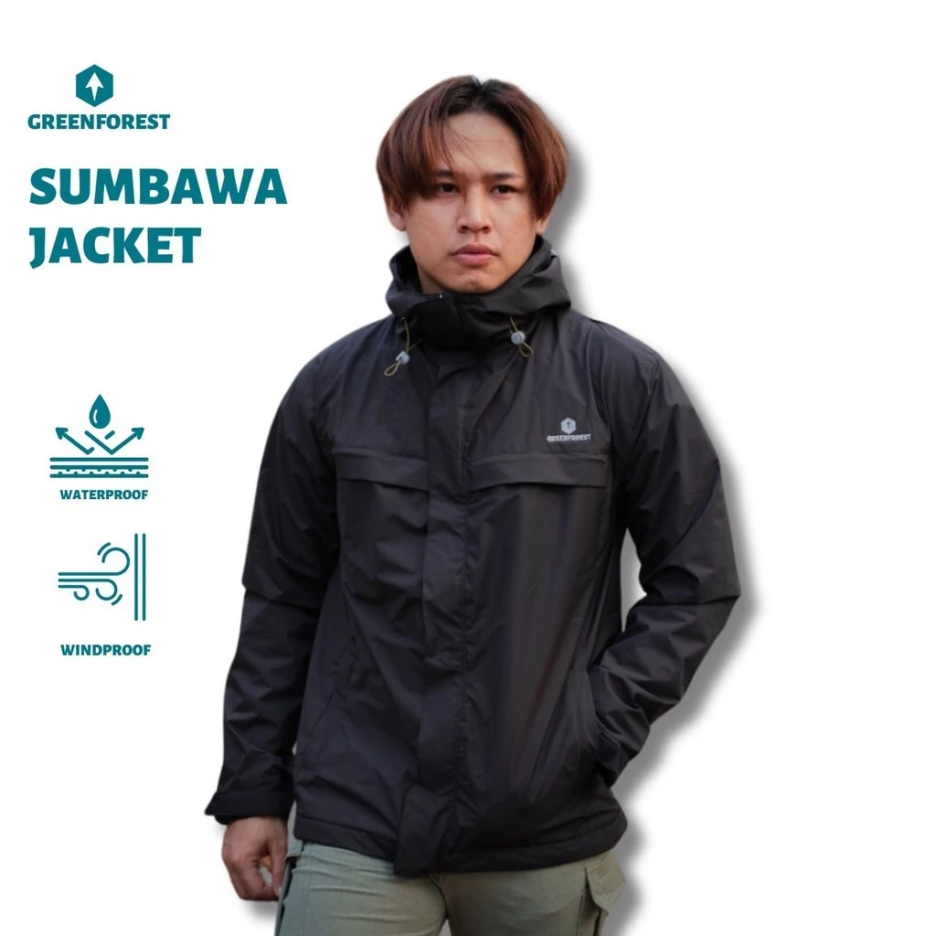 Greenforest Sumbawa Jaket Gunung Waterproof Inner Polar Pria dan Wanita