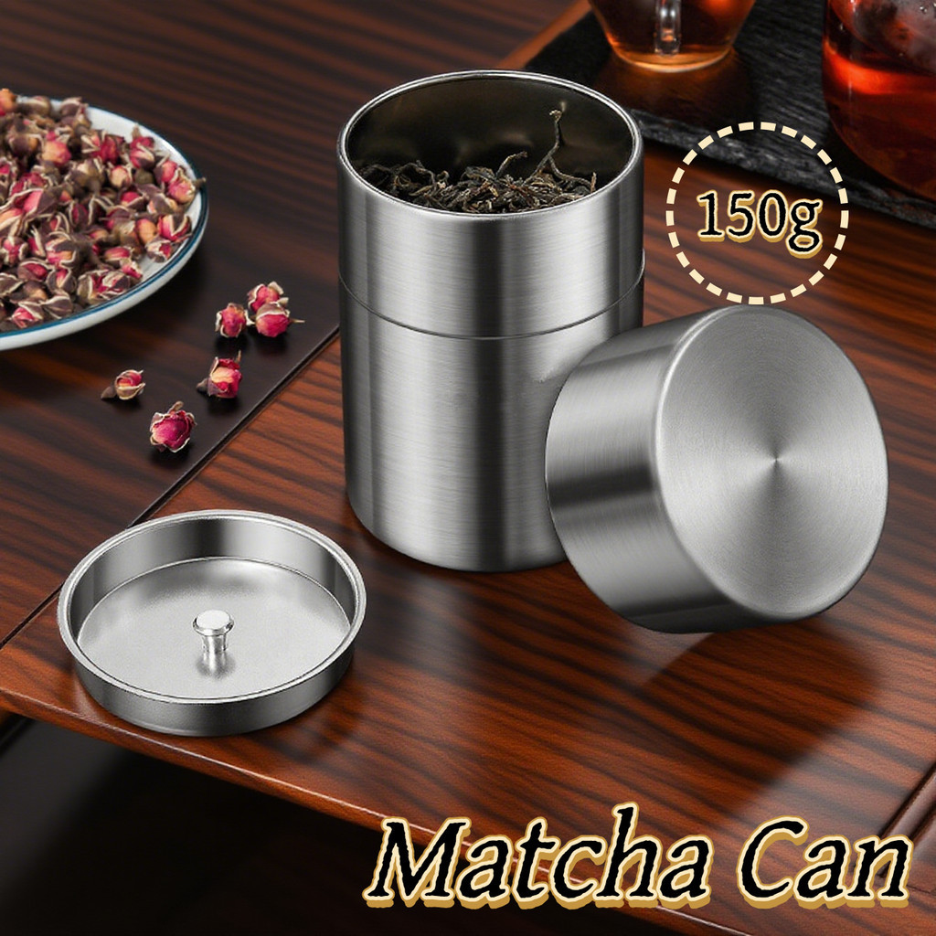 Jual NANGULANGIN Matcha Stainless Steel Canister / Stainless Steel ...