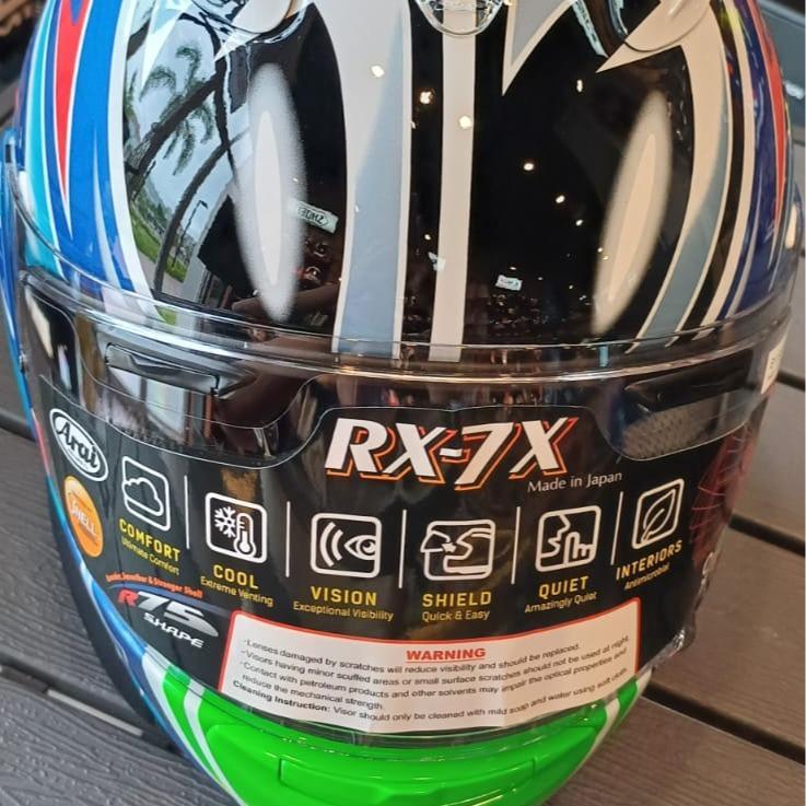 Helmet 7x nakano green アライ rx-7x Arai バイクヘルメット グリーン