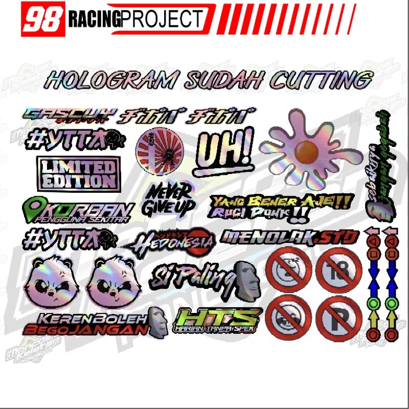 Jual Stiker Print Cut Stiker Motor Stiker Racing Sticker Motor Sticker ...