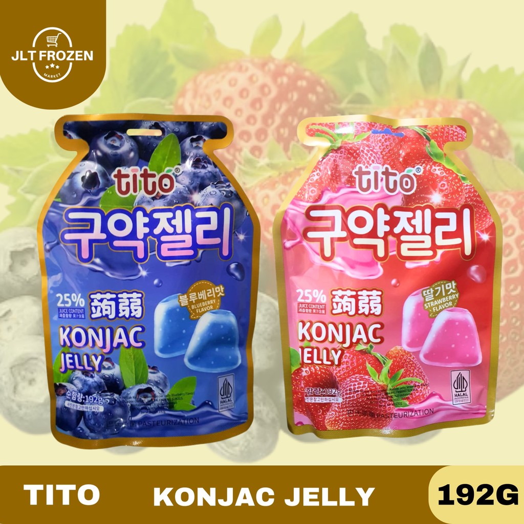 Jual Tito Konjac Jelly 192g / Rasa Blueberry / Strawbelly / Jeli Buah ...