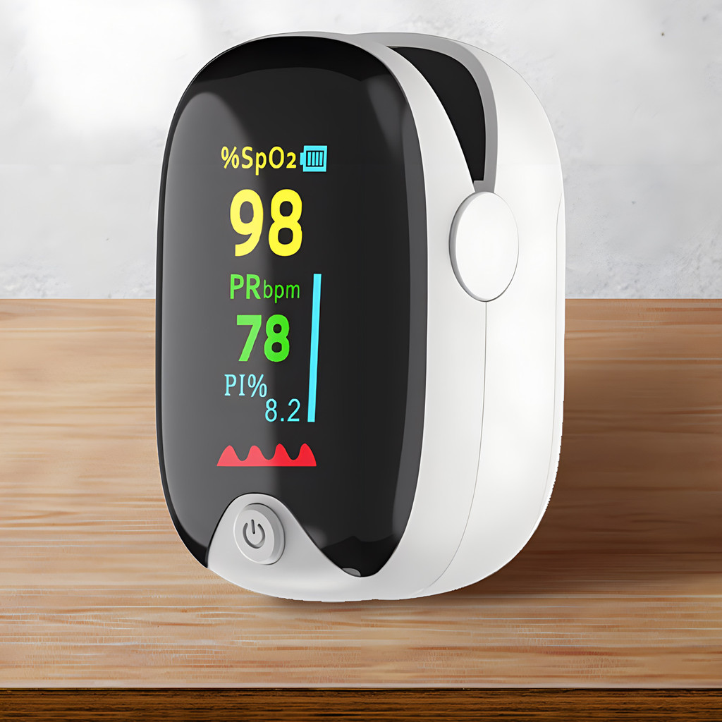 Jual Finger Pulse Oximeter Alat Ukur Saturasi Oksigen Darah TFT - AD901 ...