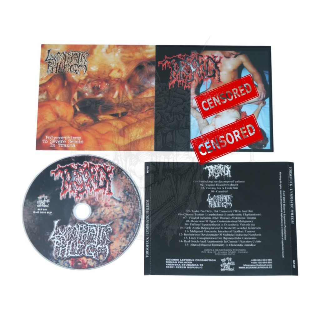 Jual CD - TORSOFUCK / LYMPHATIC PHLEGM - Disgusting Gore And