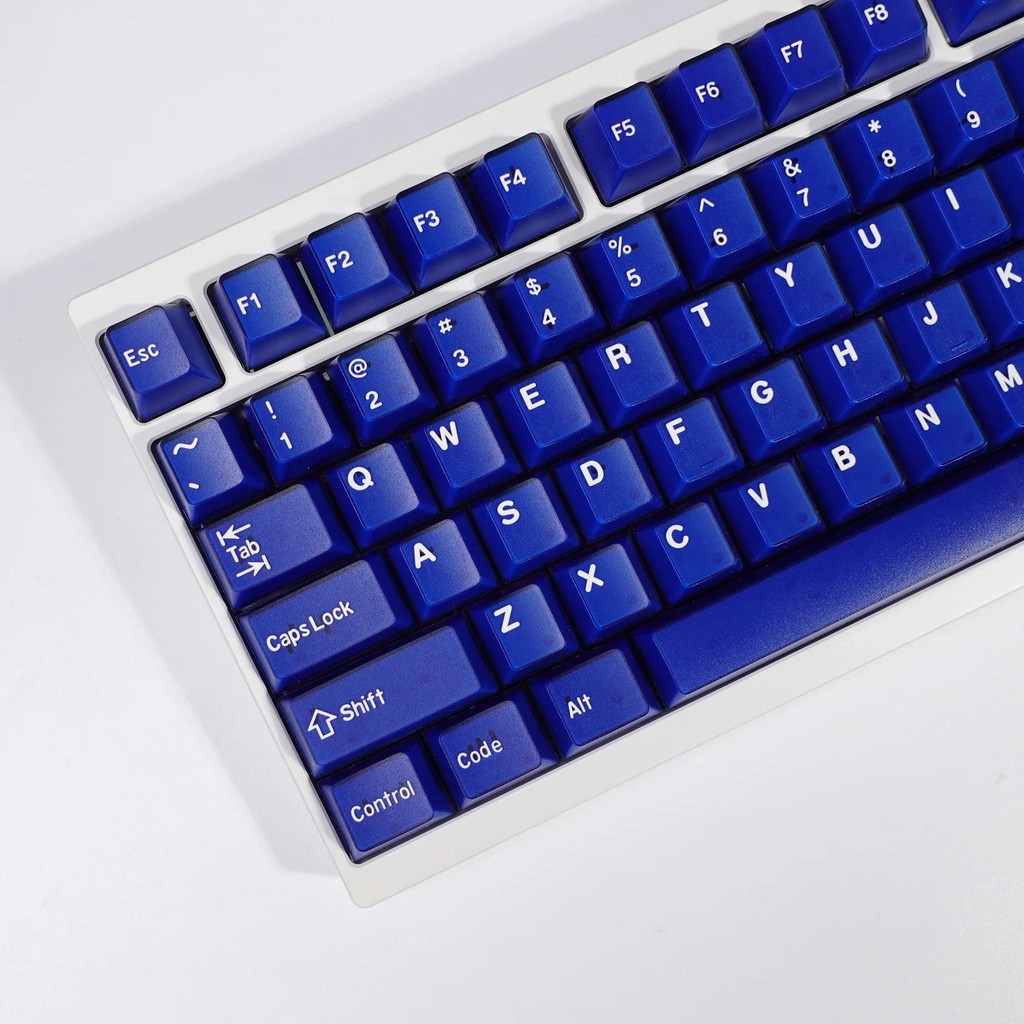 Jual KBDiy 174 Keys PBT Cherry Profile Blue Jade Keycaps for Game ...
