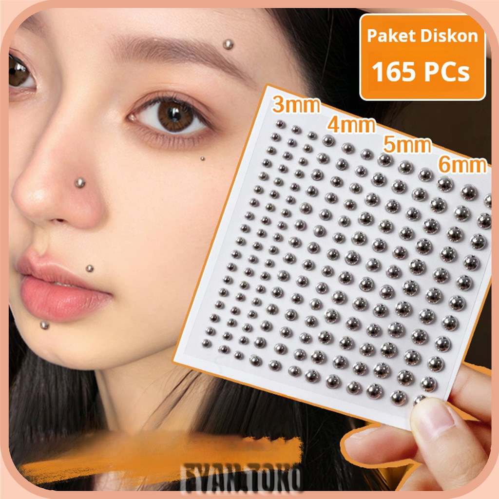 Jual 165pcs Stiker Tindik Alis, Bibir, dan Hidung Palsu Tanpa Lubang ...