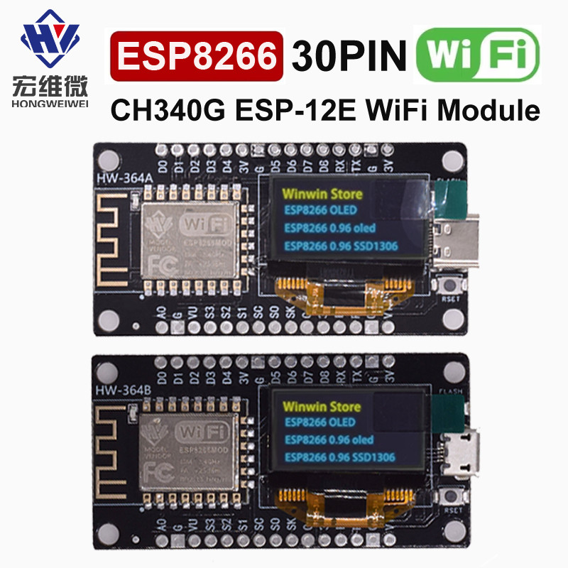 Jual NodeMCU ESP8266 Development Board With 0.96 Inch OLED Display ...