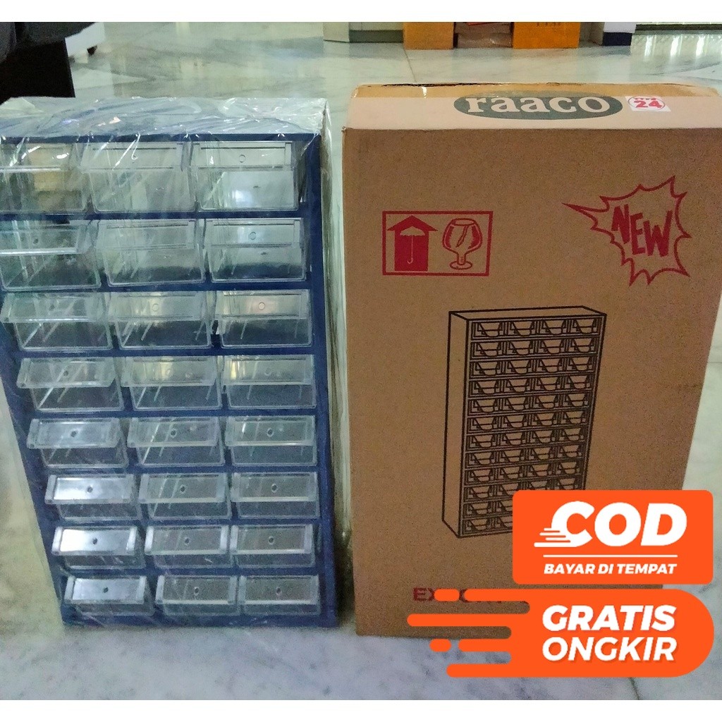 Jual RAK KOMPONEN RAACO RACCO RAKO BESI LACI ISI 24 | Shopee Indonesia