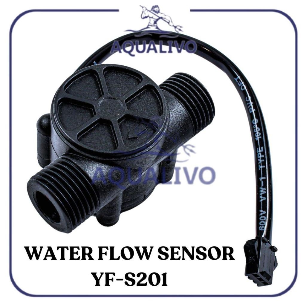Jual AQUALIVO Water Flow Sensor YF-S201 Flowmeter 1/2 Sensor Aliran Air ...