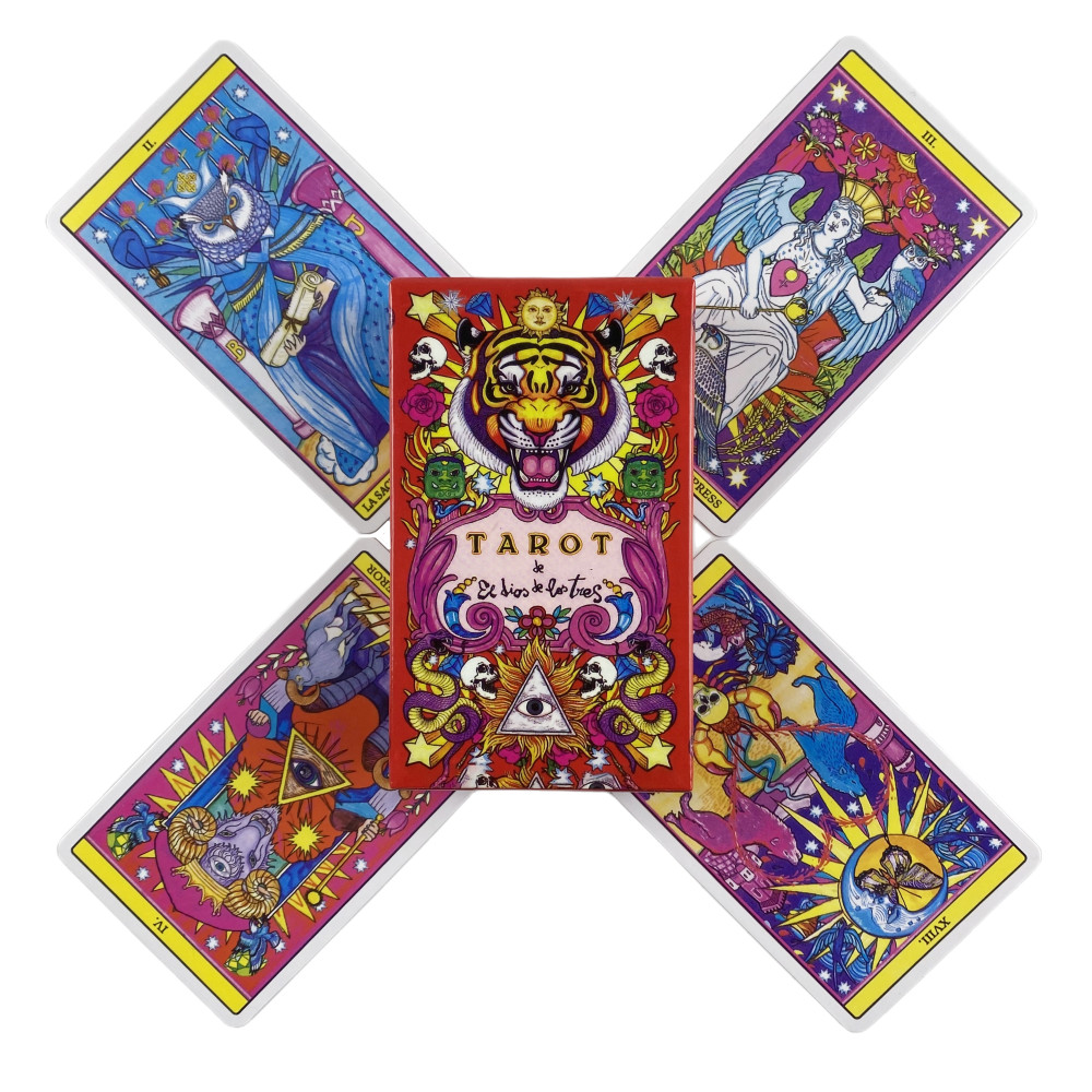 Mazo De Tarot De Los Dioses – 78 Cartas Con Bolsa De Terciopelo, Guía PDF Por QR, Ideal Para Lectura Y Adivinación