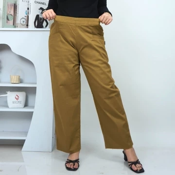 QUTBY Celana Kulot Wanita Korean Long Pants Bahan Tebal Dan Halus