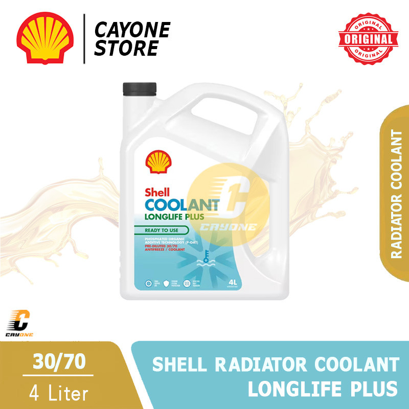 Jual SHELL Antifreeze Radiator Coolant Longlife Plus 30/70 4 L | Shopee ...