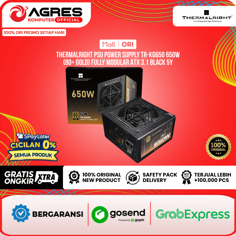 Jual THERMALRIGHT PSU POWER SUPPLY TR-KG650 650W (80+ GOLD) FULLY