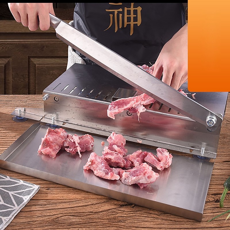 Jual Food Cutter Slicing Machine Beef Bacon Fish Frozen Meat Stainless ...