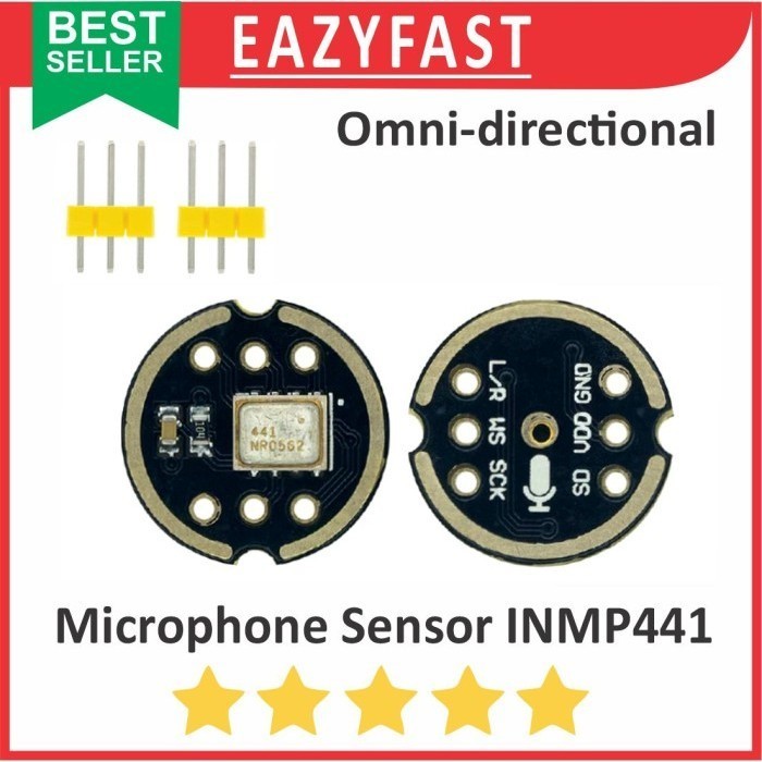 Jual Modul Sensor Mic Microphone INMP441 i2s i2c Digital Audio MEMS ...