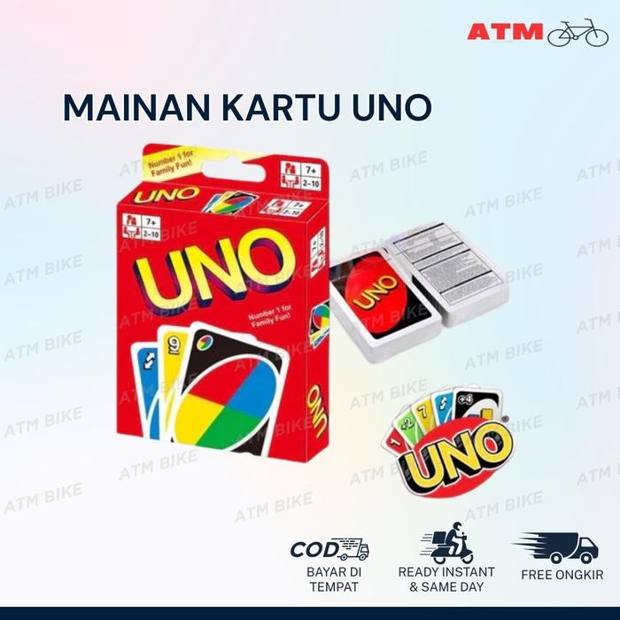 Jual Mainan Kartu Uno Merah / Permainan Kartu Keluarga / Uno Card / Uno ...
