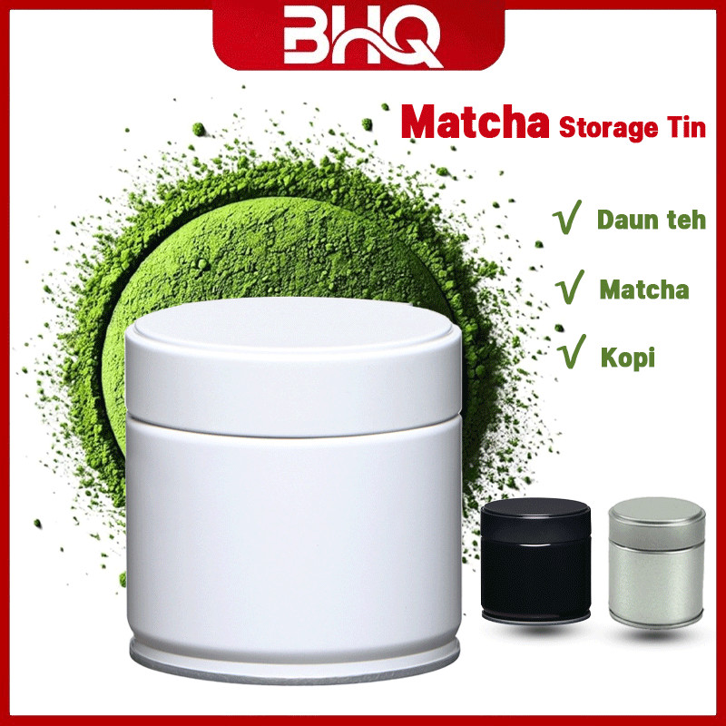 Jual BHQ Matcha Storage Tin 50g & 60g Matcha Powder / Airtight ...