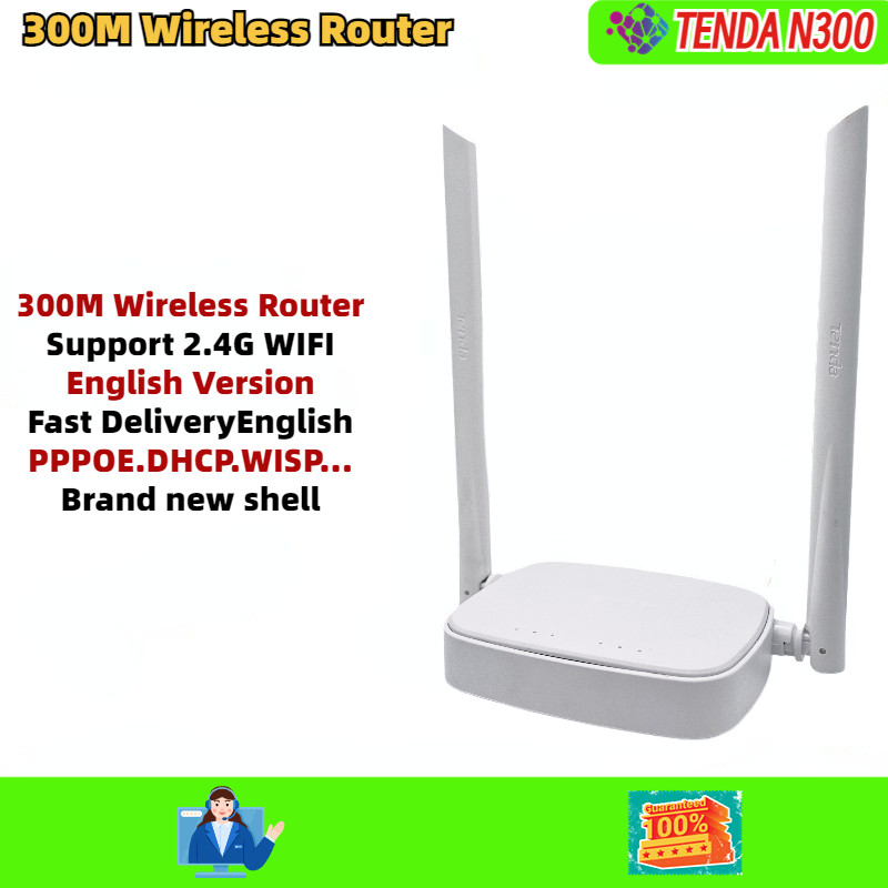 Jual ROUTER Casing Baru TENDA N301 N300 300M Wireless Router 4LAN ...