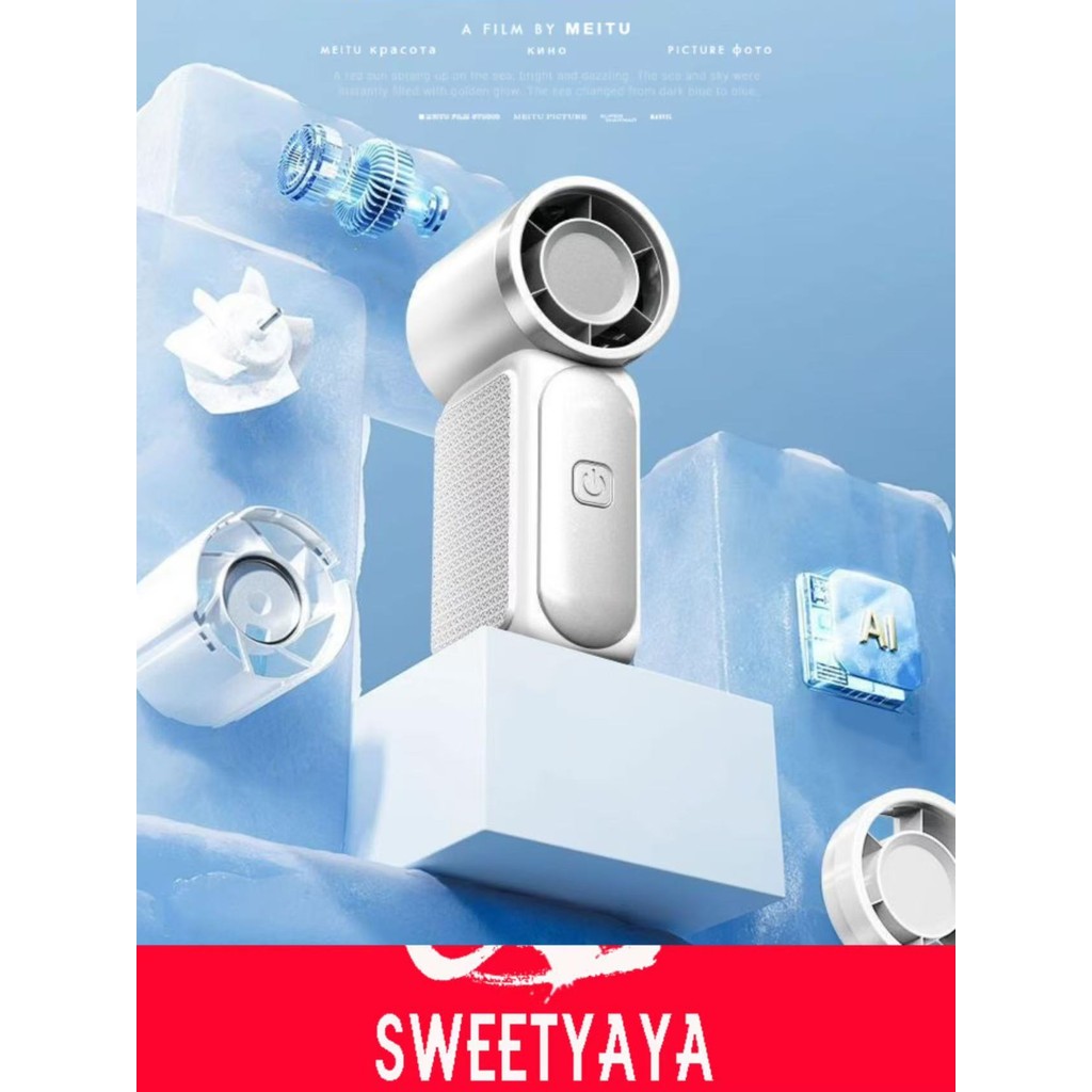 SWEETYAYA Kipas Angin Mini Saku Turbo Portabel - 199 Level Kecepatan, Baterai 3600mAh Tahan 10 Jam, Motor Brushless Silent, Ringan 99g, USB-C Fast Charge, Cocok untuk Travel & Outdoor