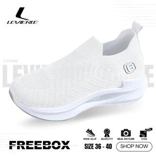 LVR Hanni FREE BOX Sepatu Rajut Wanita Sepatu Wanita Tanpa Tali LV0496
